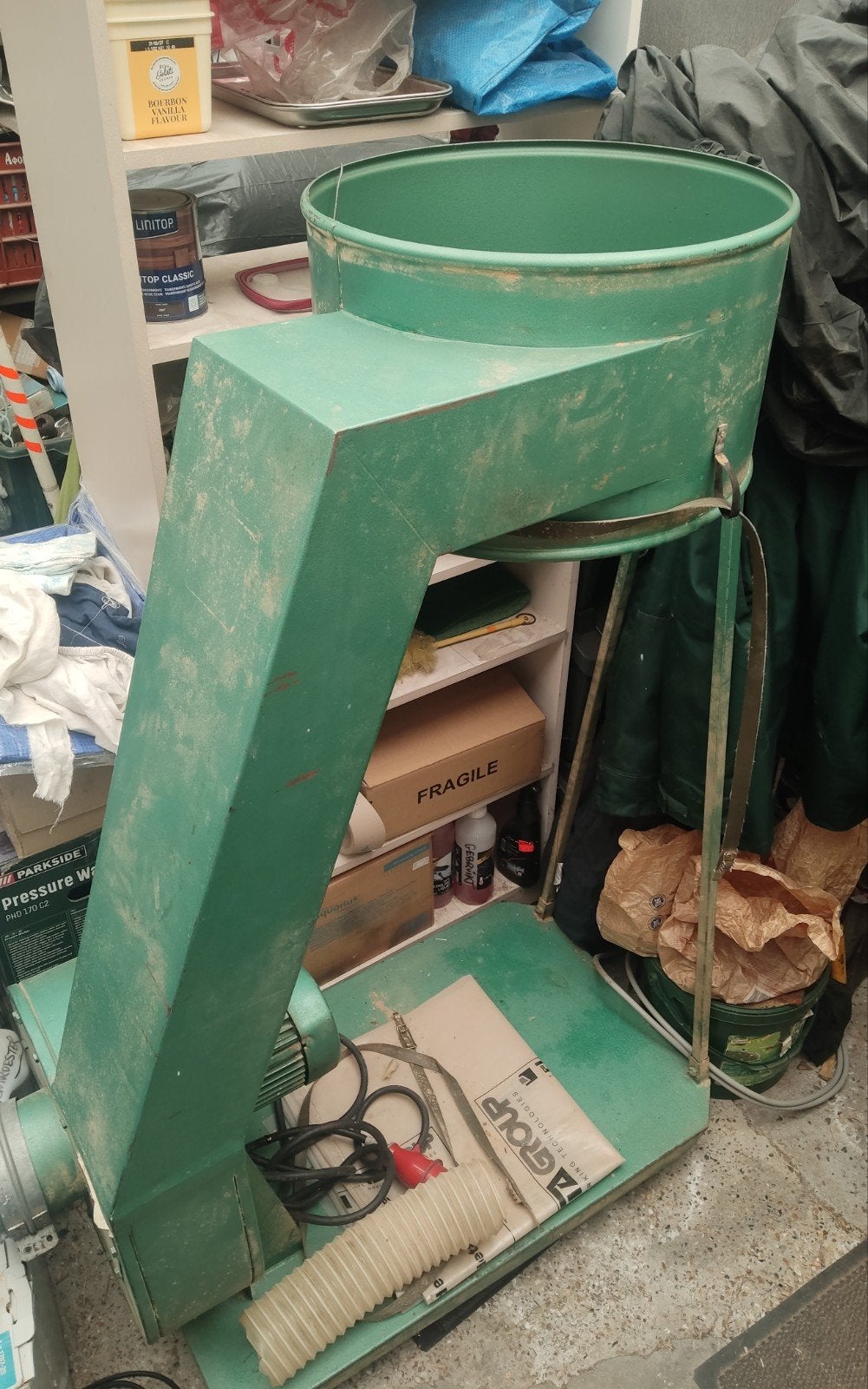 stofafzuiger industrieel, Ophalen, Gebruikt