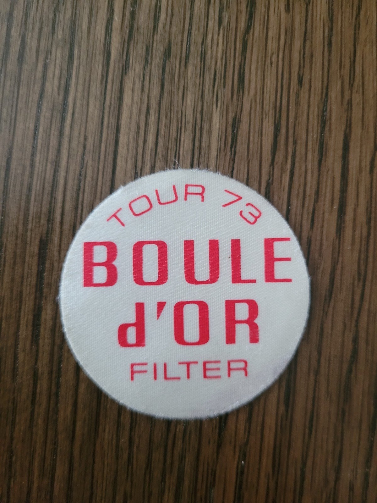 Filtre boule d'or à coudre par lots Tour De France 1973, Enlèvement ou Envoi