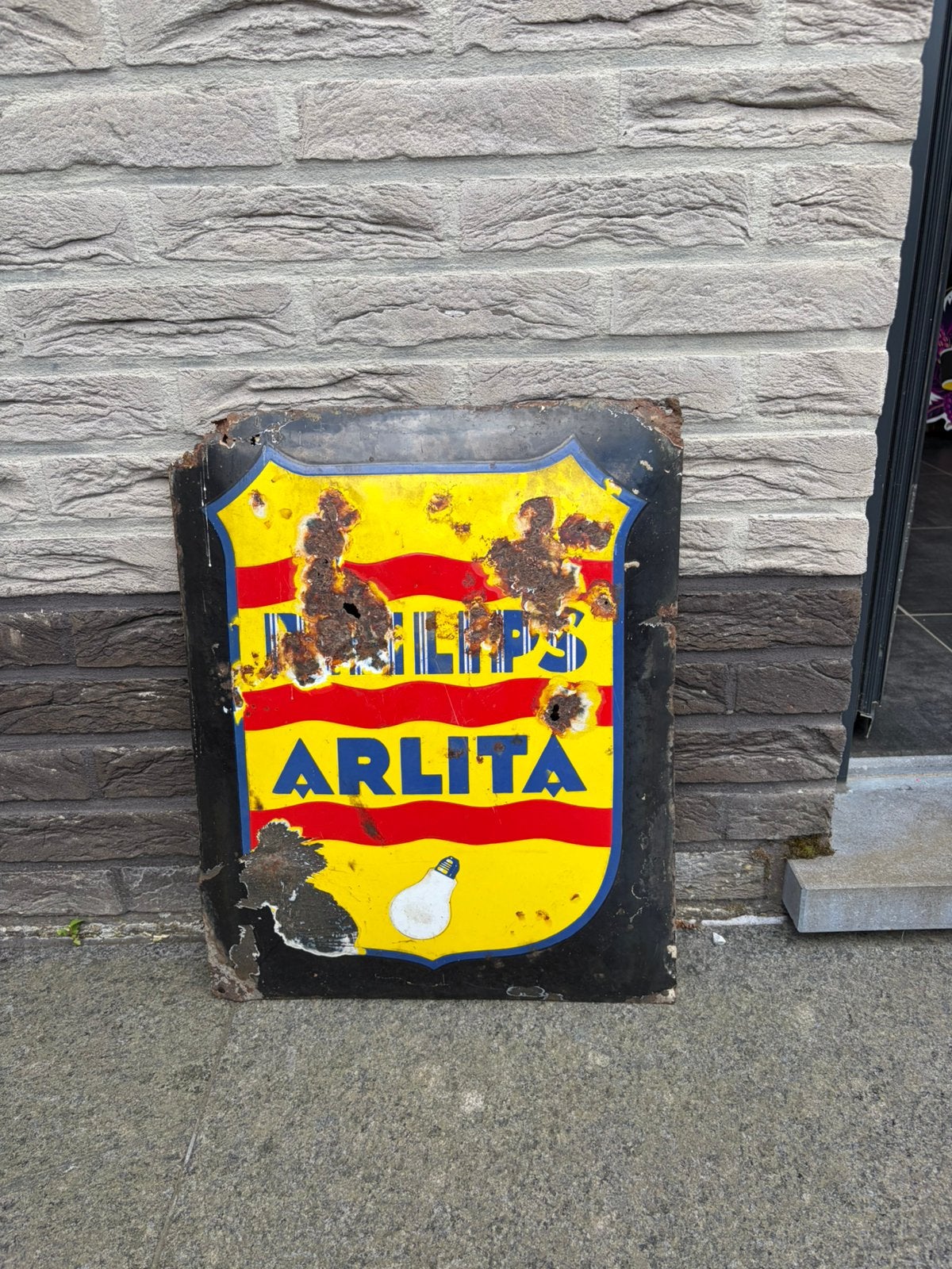 Emaille philips arlita, Antiek en Kunst, Antiek | Email, Ophalen of Verzenden