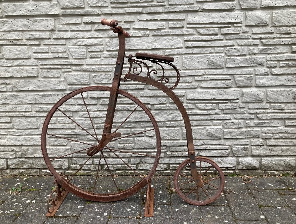 Antieke gietijzeren fiets, Antiek en Kunst, Curiosa en Brocante, Ophalen