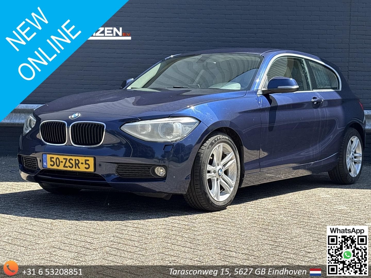 BMW 114 1-serie 114i EDE Business+ | Leder | Climate | Cruis, Auto's, BMW, 1 Reeks, Blauw, 124 g/km, Cruise Control