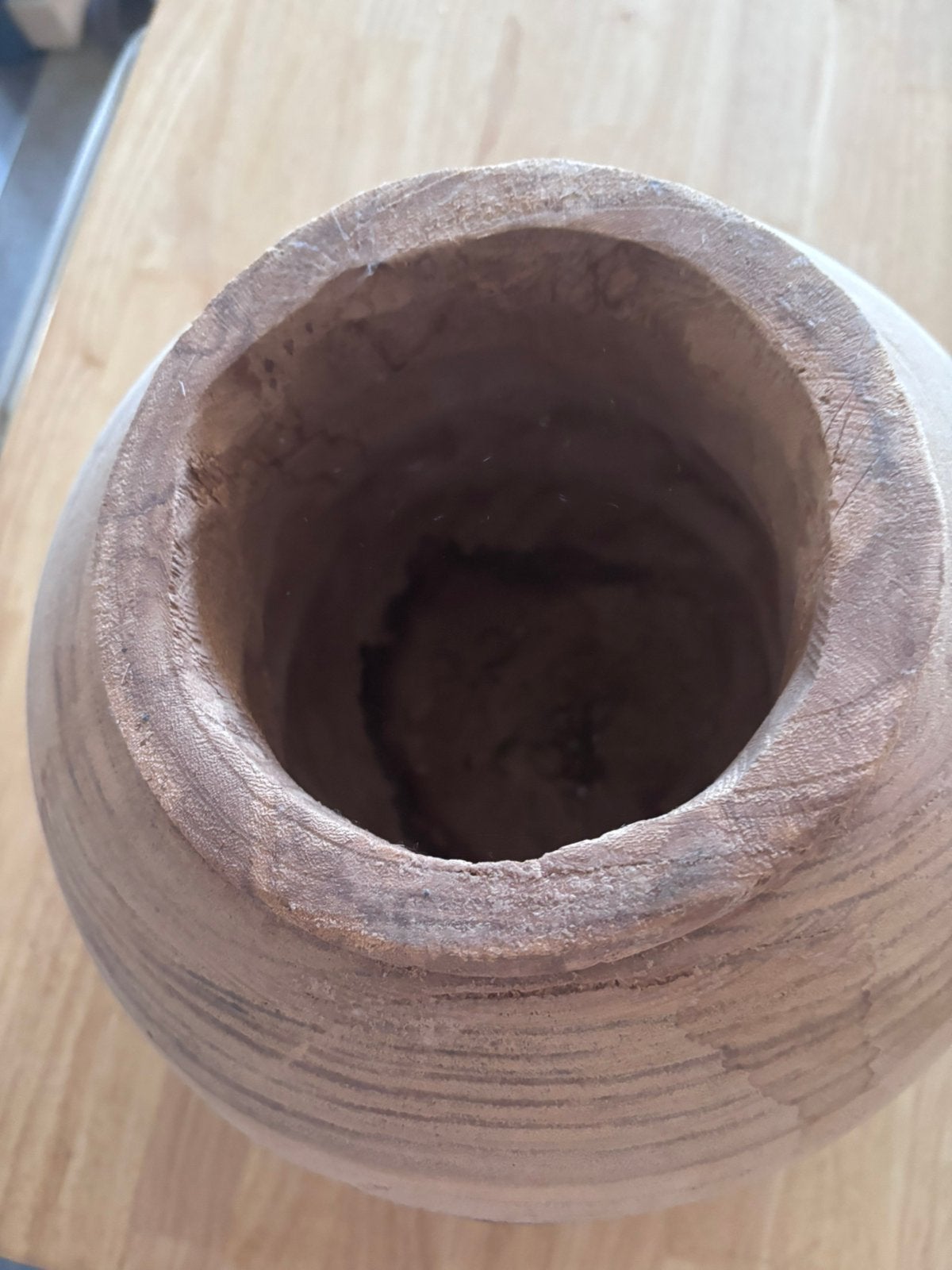 Houten bolvaas, Ophalen, Zo goed als nieuw