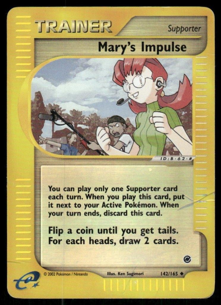 Mary's Impulse 142/165 - Expedition Base Set (Reverse Holo), Envoi, Utilisé