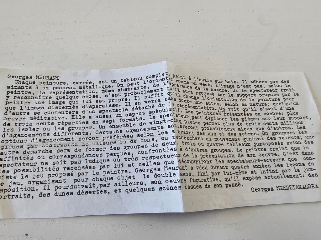 Georges MIEDZIANAGORA, Antiek en Kunst, Kunst | Schilderijen | Modern, Ophalen of Verzenden