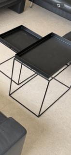 Tables d'appoint noires Hay Tray 40x40 (carré) et 60x40, Moins de 55 cm, Carré, Enlèvement, Utilisé
