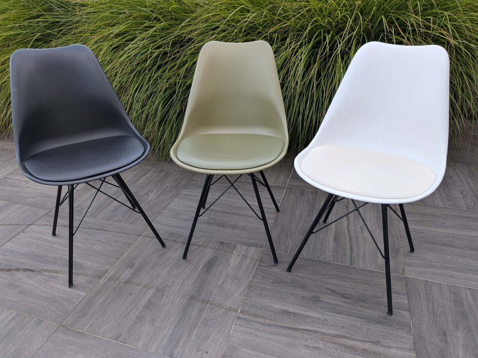 stoelen in 3 kleuren, Ophalen, Gebruikt, Wit