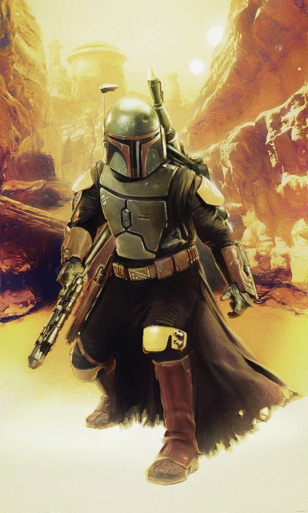 Star Wars Behang Boba Fett - 150x250 cm - Gratis Verzending, Verzamelen, Ophalen of Verzenden, Nieuw, Overige typen