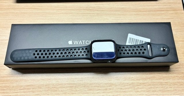 Apple Watch series 7 - 45mm midnight aluminium, Gebruikt, Zwart, Apple Watch, IOS