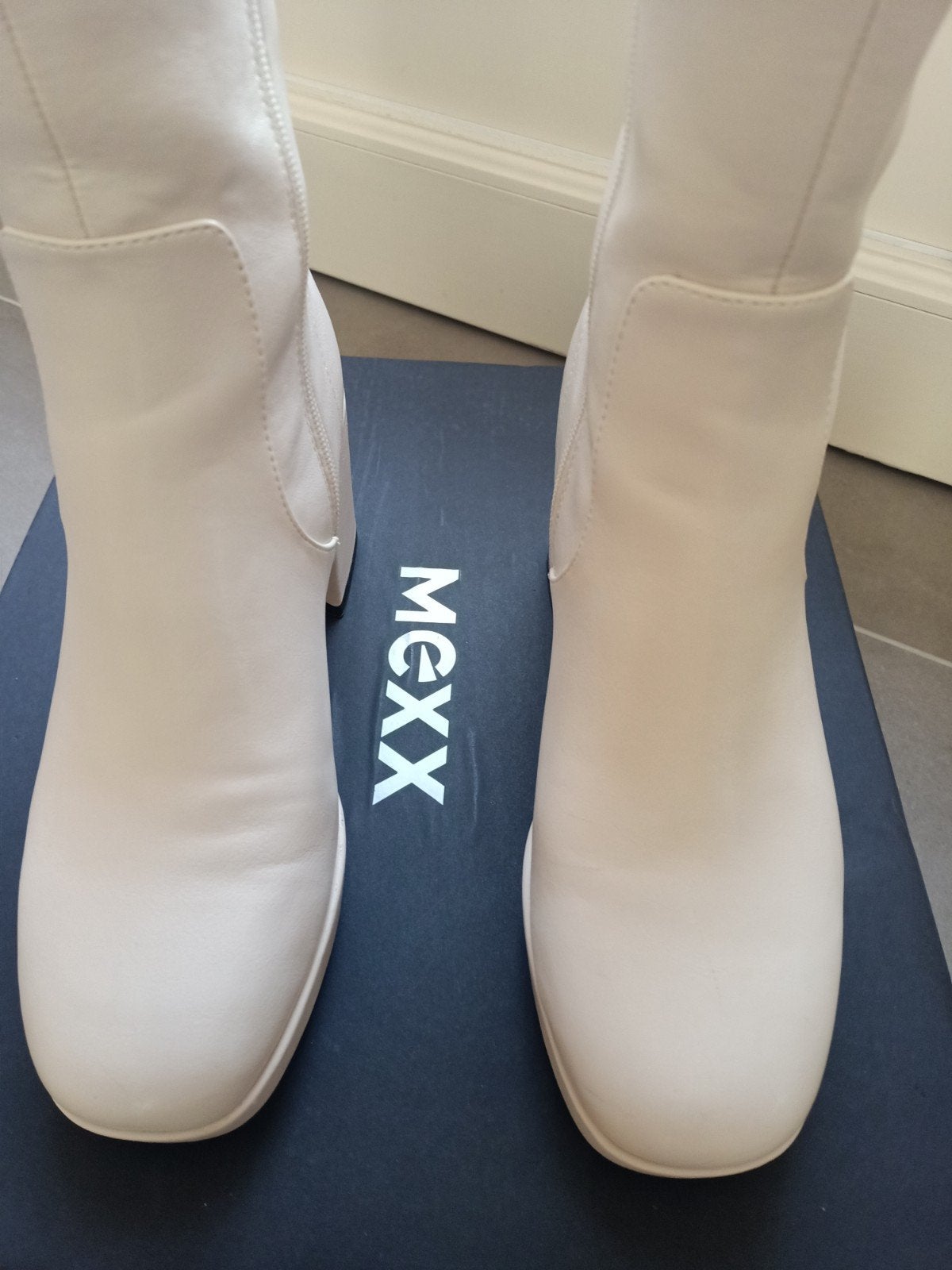 dameslaars, Enlèvement, Comme neuf, Blanc, Boots et Botinnes
