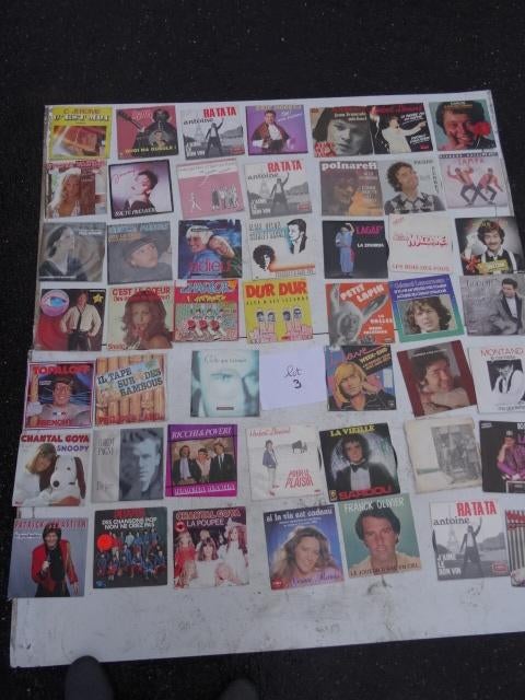 Lot 3— 50 vinyl 45 T Frans 1970-1980 — Pop — Disco, Cd's en Dvd's, Ophalen of Verzenden, Pop