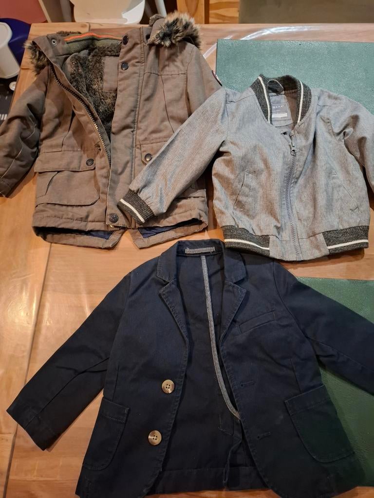 Winterjas,zomerjas en vestje, Ophalen