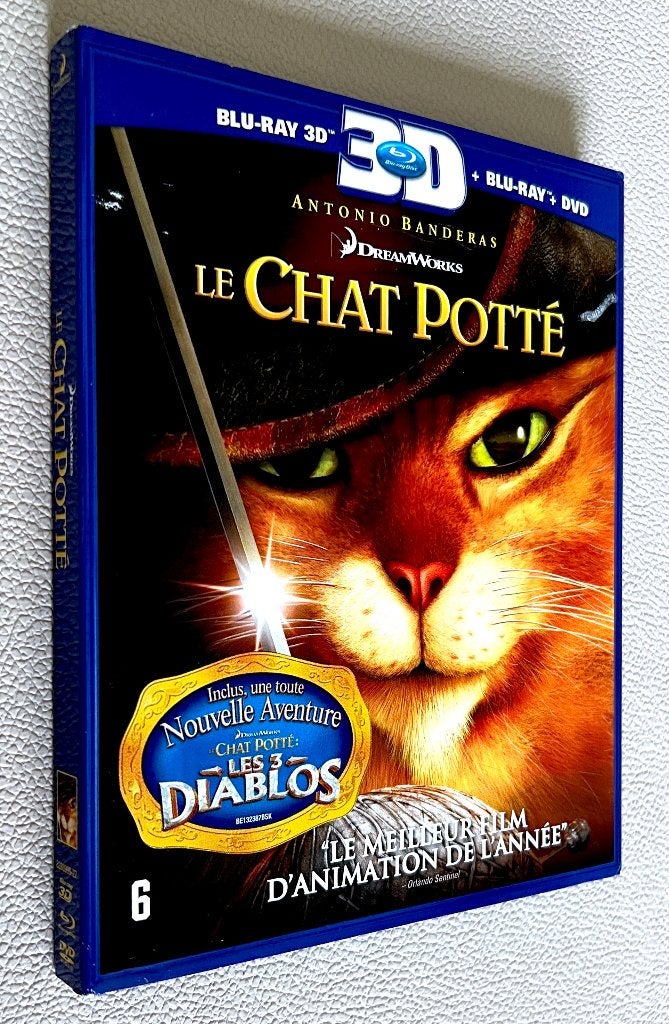 LE CHAT POTTÉ (3D + 2D) / 2 BLURAY (Pas de dvd) Comme Neuf, CD & DVD, Blu-ray, À partir de 6 ans, Avec suppléments, Enlèvement ou Envoi