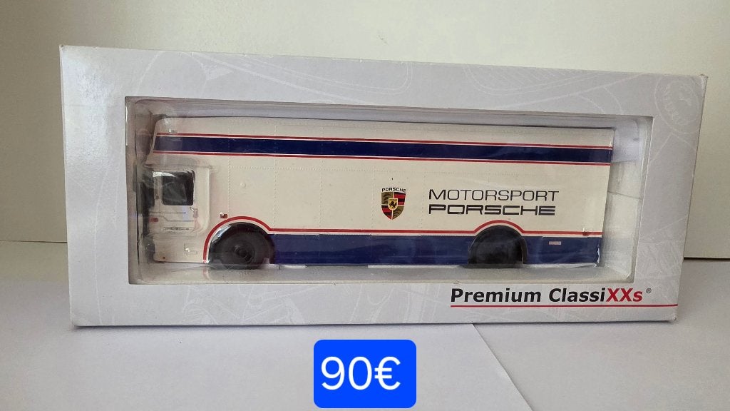 Porsche Motorsport 1.43 „Reentransporter” Limits Edition, Hobby en Vrije tijd, Modelauto's | 1:43, Zo goed als nieuw, Bus of Vrachtwagen