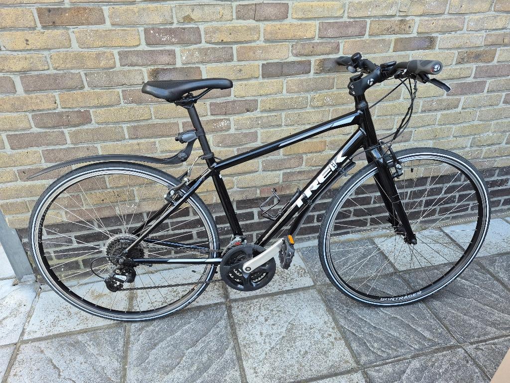 Trek FX1 - sportieve damesfiets (zwart), Velgrem, Versnellingen, Zo goed als nieuw, 50 tot 53 cm