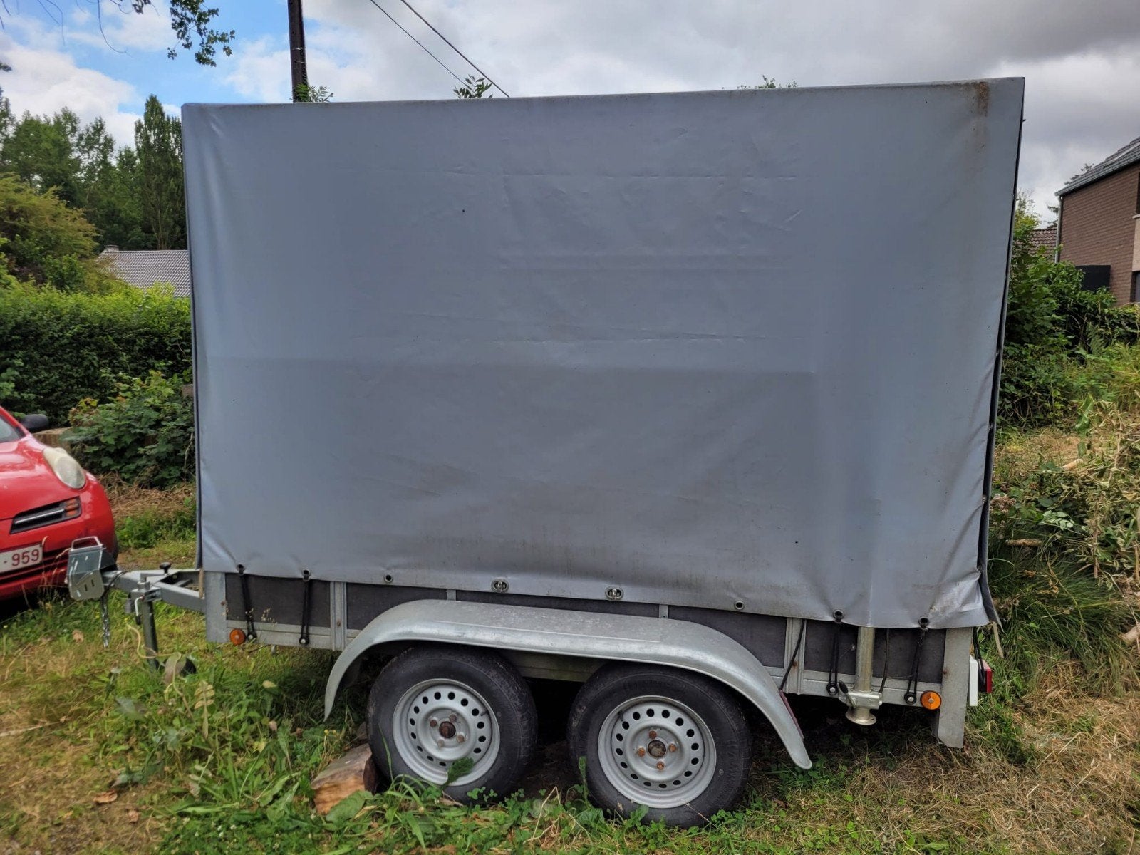 Remorque fourgon bâchée double essieu 2m60 sur 1m30., Autos : Divers, Remorques