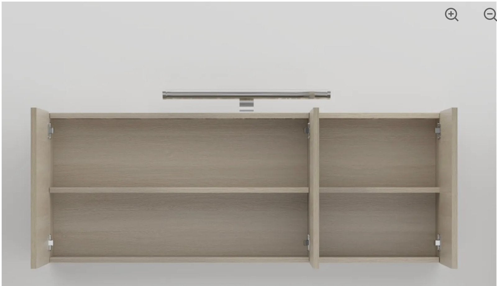 Licht eiken badkamermeubel 120 cm + zijkasten, Ophalen, Nieuw, 100 tot 150 cm, Wastafelkast