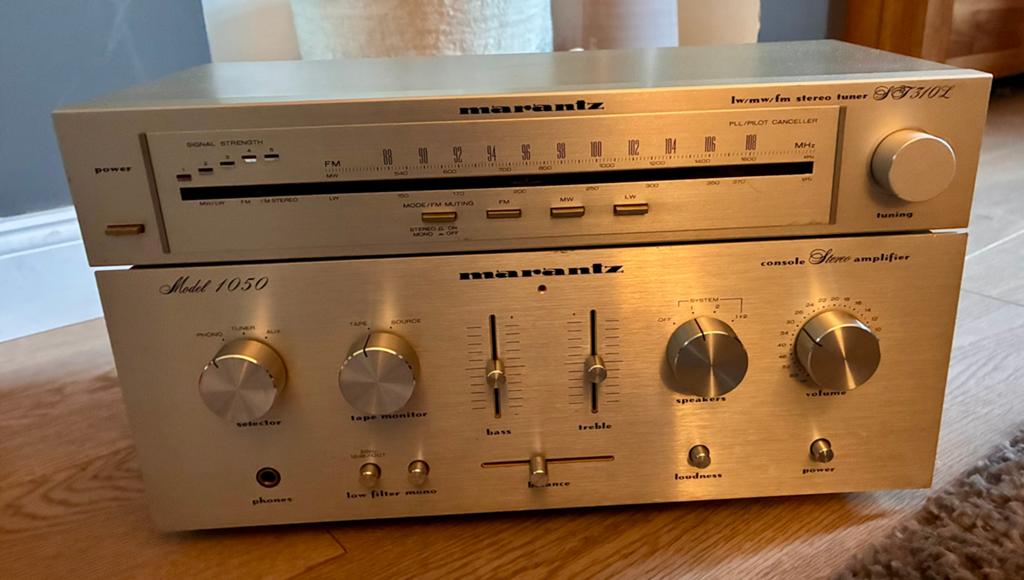Marantz Model 1050 + ST310L, TV, Hi-fi & Vidéo, Amplificateurs & Ampli-syntoniseurs, Enlèvement, Comme neuf, Marantz