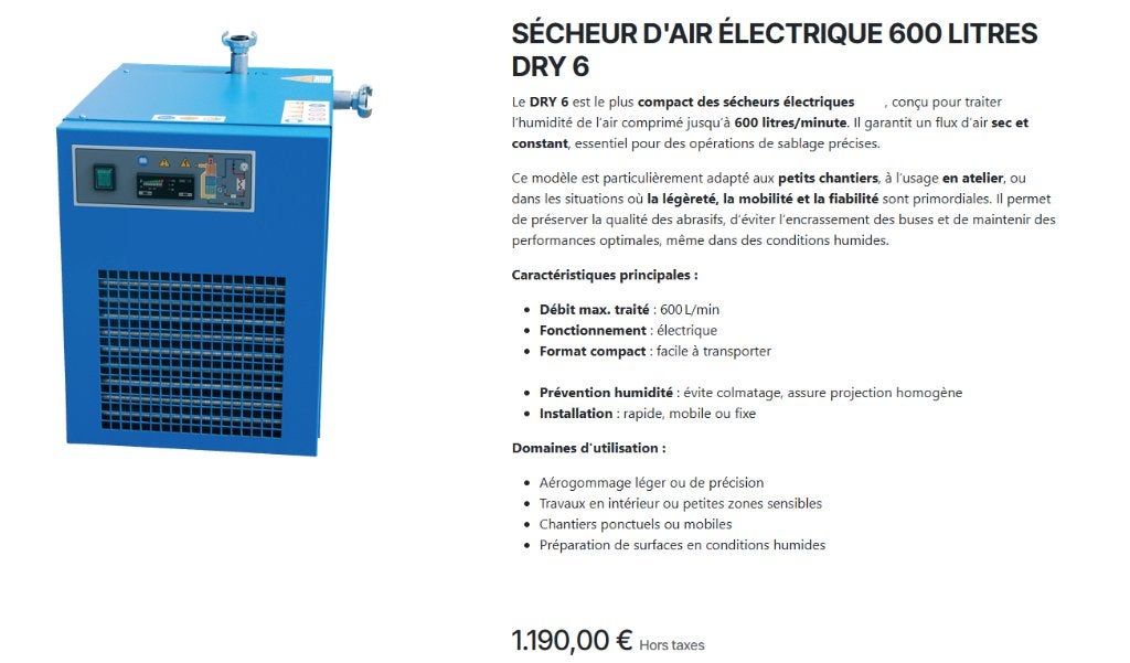Sécheur d'air électrique Dry 6, Ophalen