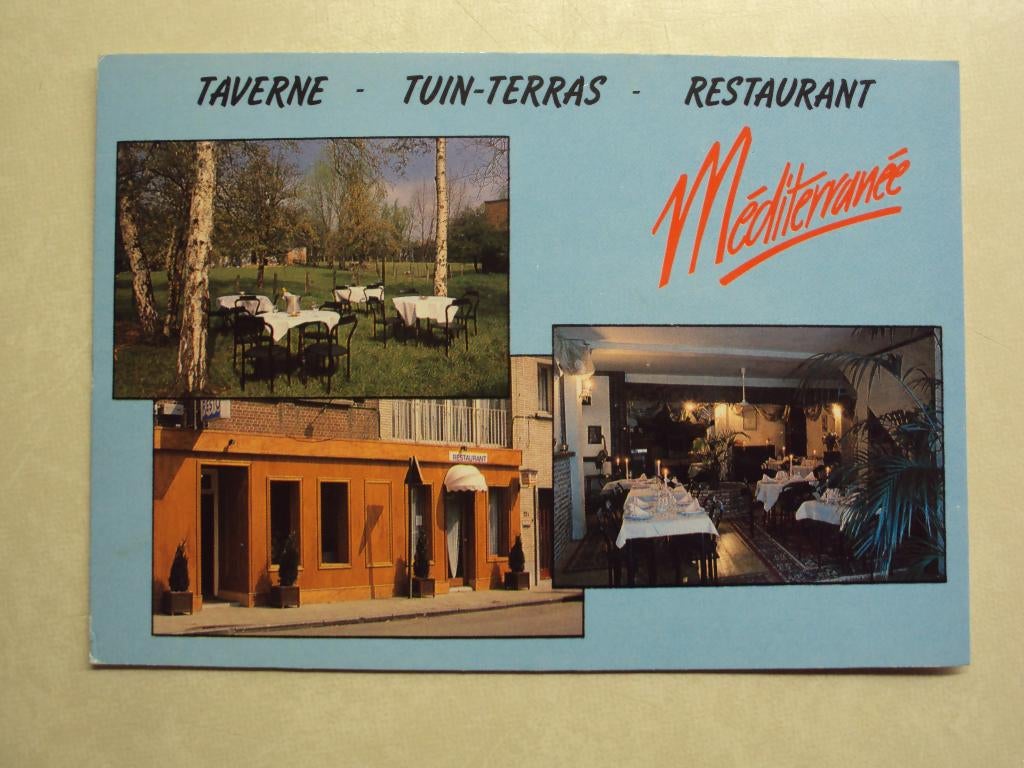 54830 - ST-NIKLAAS - RESTAURANT MEDITERRANE - 3 ZICHTEN, Verzamelen, Verzenden
