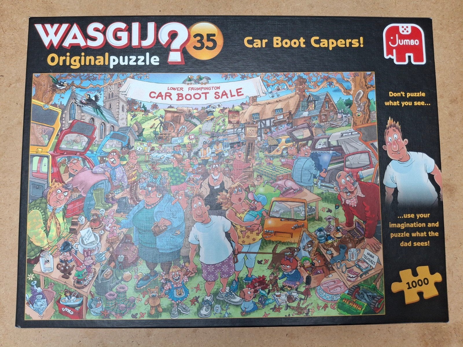 Puzzel Wasgij - Car boot campers., Hobby en Vrije tijd, Ophalen