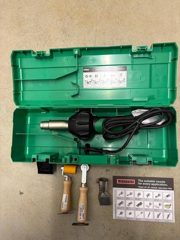 Leister TRIAC AT 1600 W – Kit complet en mallette, Bricolage & Construction, Enlèvement ou Envoi, Comme neuf