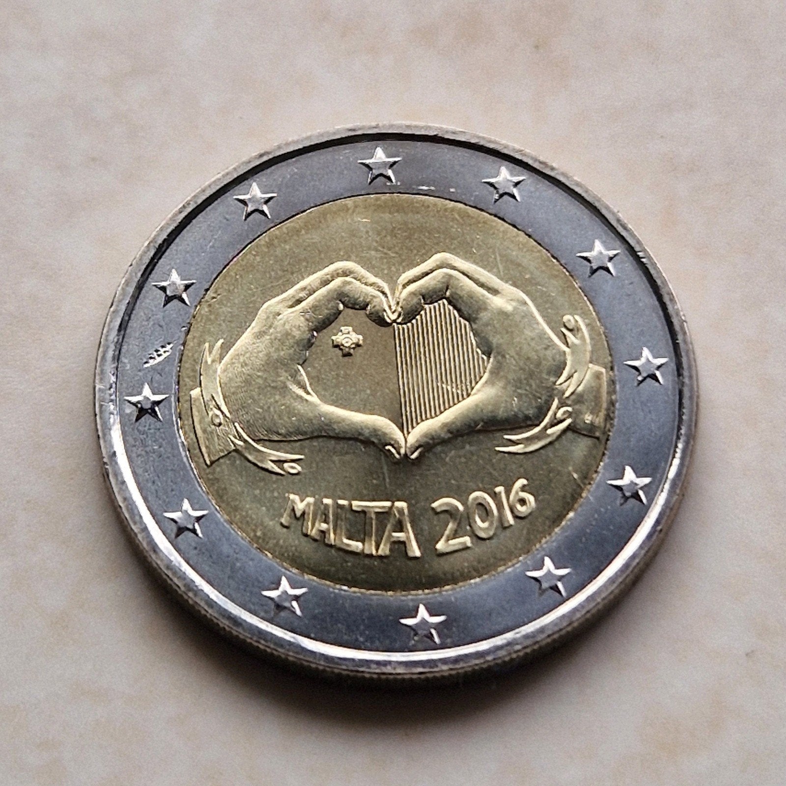2016 Malta , 2 Euro Commemorative Coin, Postzegels en Munten, Ophalen of Verzenden, Malta, 2 euro