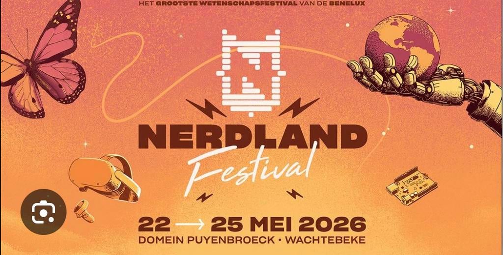 Billet journalier pour le Nerdland Festival 2026, Tickets & Billets