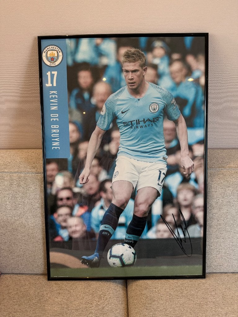 Poster Kevin De Bruyne, Verzamelen, Ophalen, Rechthoekig Staand, Met lijst, Deurposter of groter