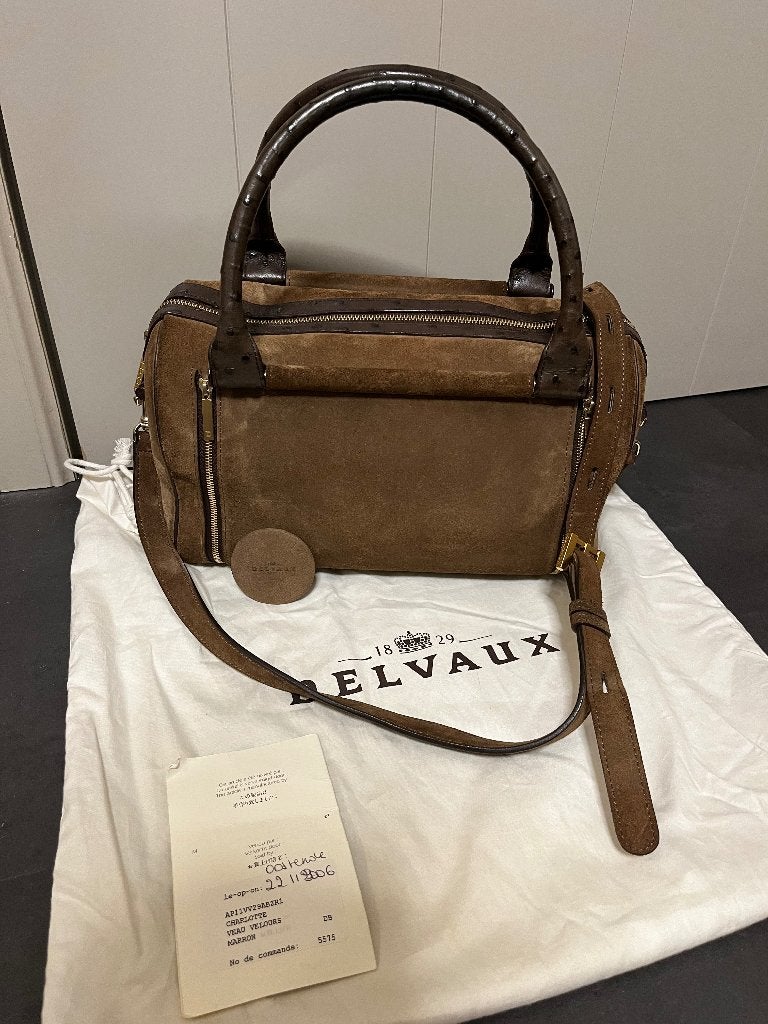 Zeldzame Delvaux Chatlotte, Handtassen en Accessoires, Ophalen of Verzenden, Gebruikt, Bruin, Avondtasje