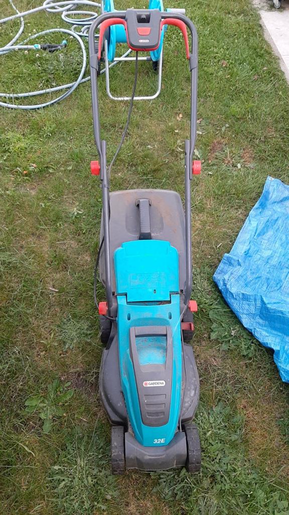 Gardena 32E grasmachine voor onderdelen, Tuin en Terras, Grasmaaiers, Ophalen
