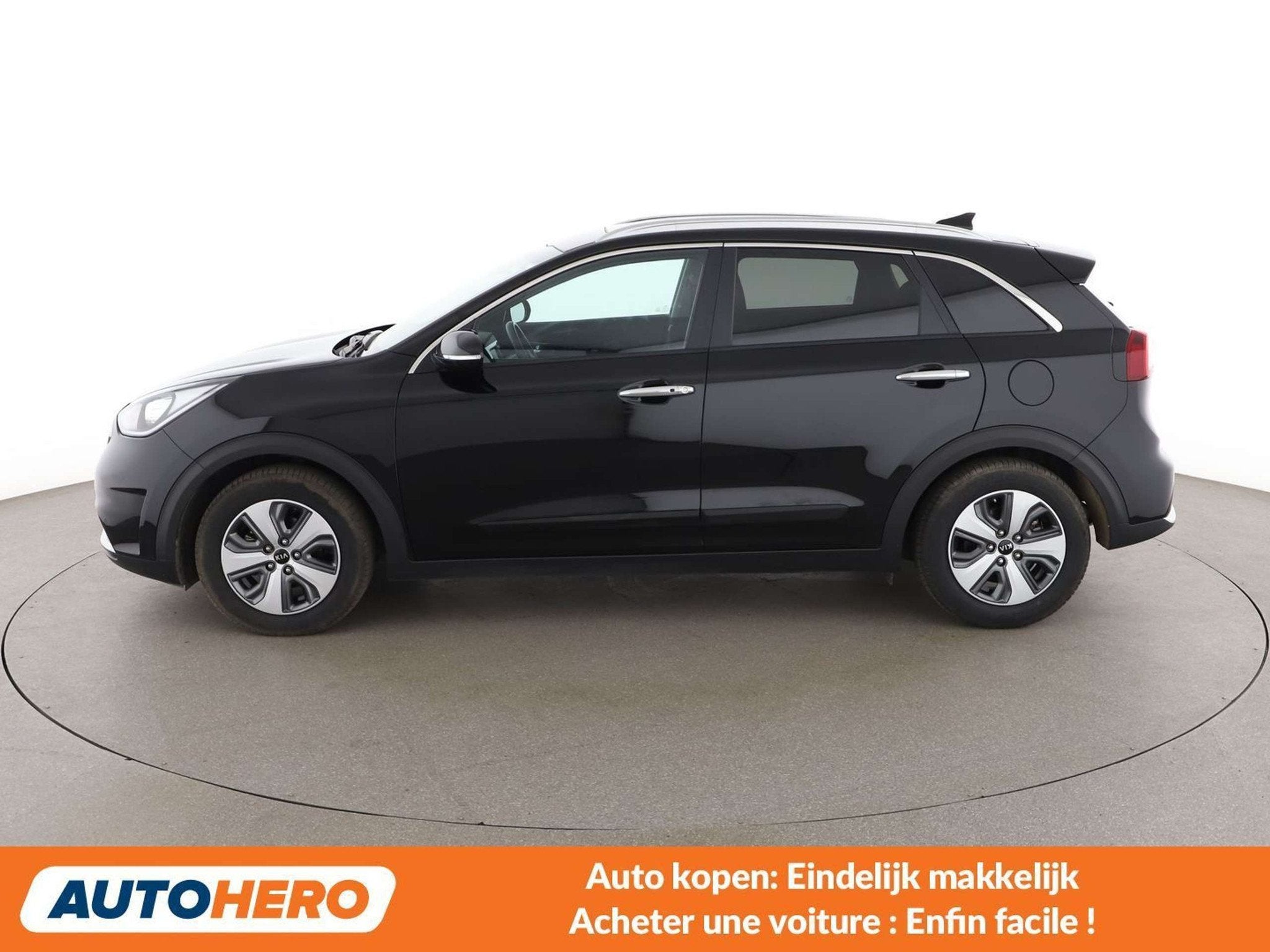 Kia Niro 1.6 Hybrid Business (bj 2019, automaat), Auto's, Kia, Gebruikt, Euro 6, 1580 cc, Zwart
