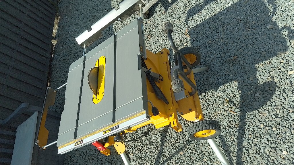 dewalt 744 xp tafelzaag met geleiding, Doe-het-zelf en Bouw, Ophalen, Cirkelzaag, 70 mm of meer, Zo goed als nieuw