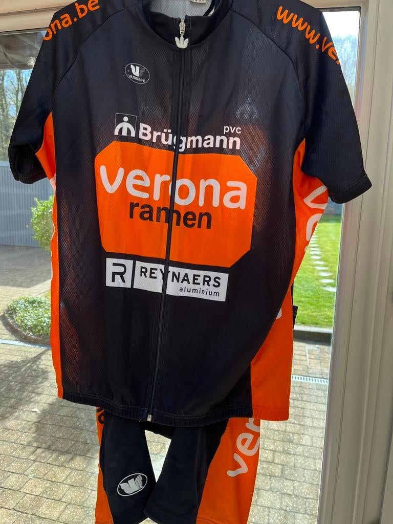 Tweedelig koerspak maat 8 ( xl ), Fietsen en Brommers, Ophalen, Gebruikt, XL