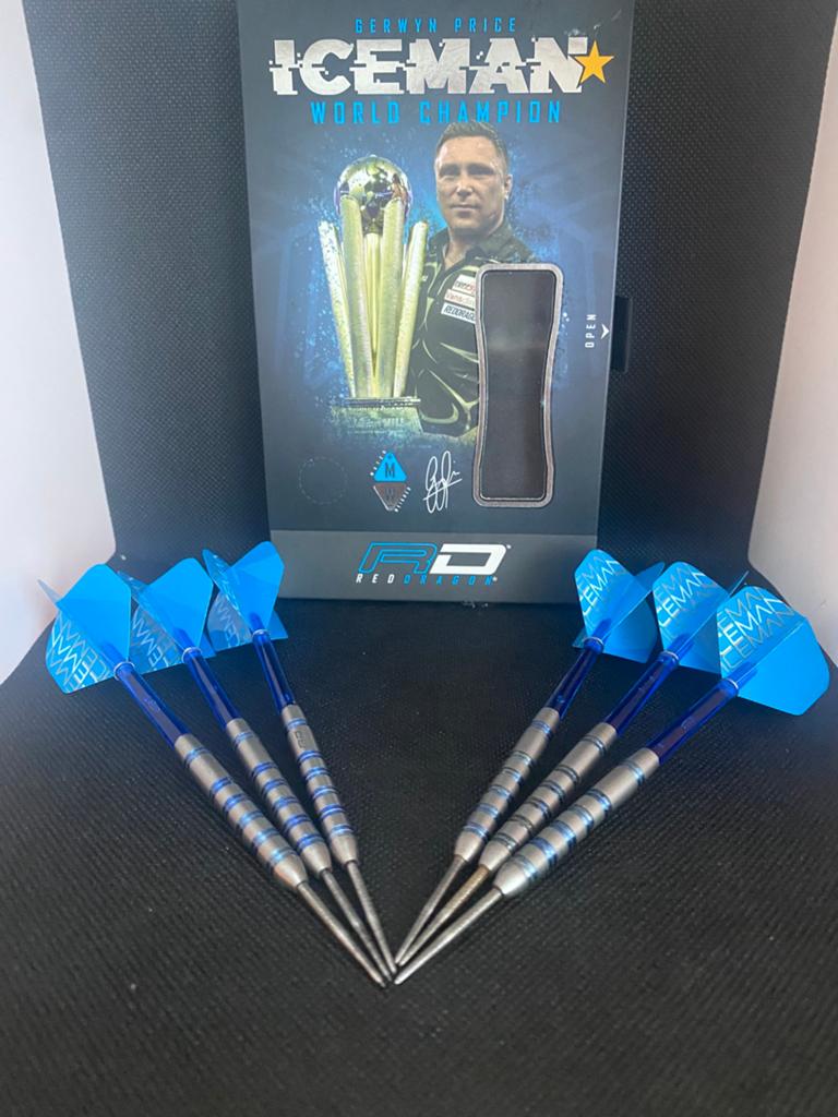 2 sets de Red Dragon Gerwyn Price Challenger 23 g, Envoi, Utilisé, Fléchettes