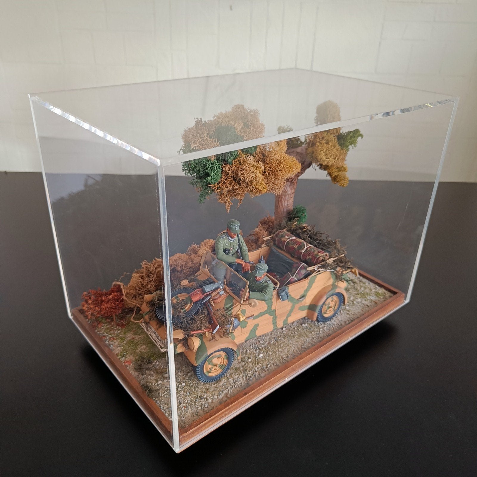 Verlinden Diorama met Kubelwagen en soldaten 1:16, Hobby en Vrije tijd, Modelbouw | Figuren en Diorama's, Ophalen, Zo goed als nieuw