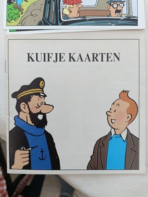 Kuifje in kaarten, Verzamelen, Ophalen, Kuifje, Zo goed als nieuw