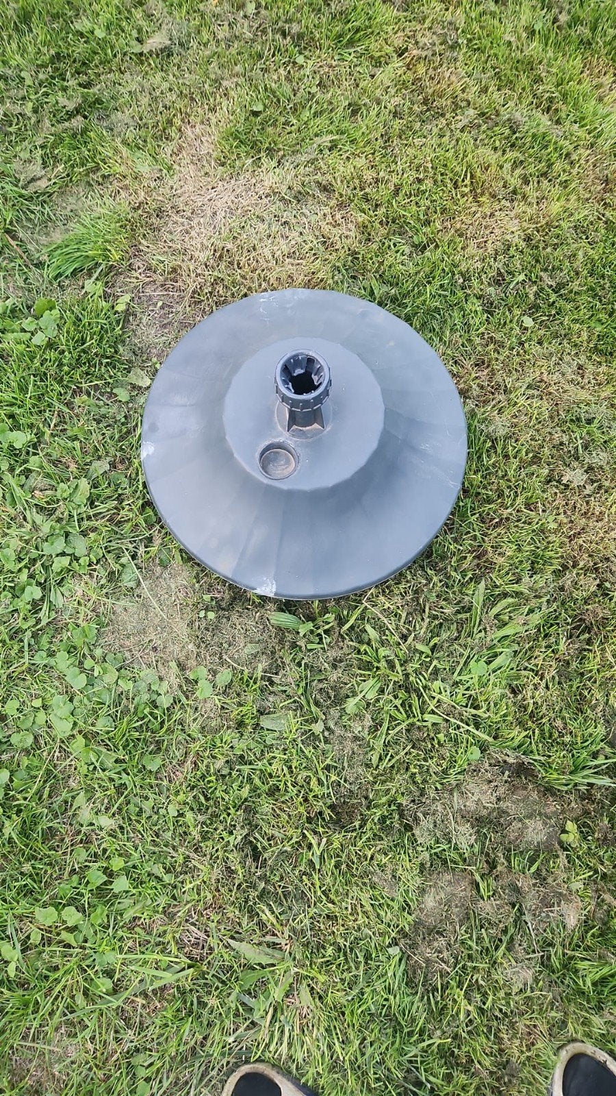 plastieke paraplu voet, Ophalen