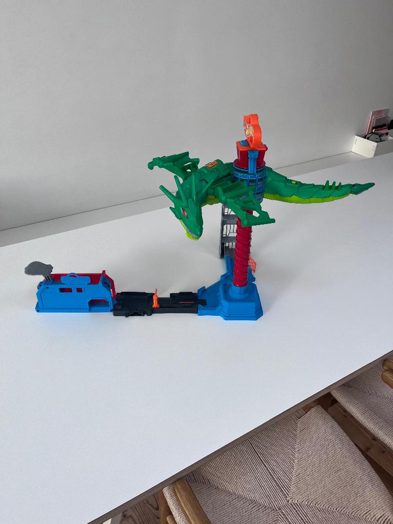 Hot Wheels City air attack dragon, Ophalen, Gebruikt, Racebaan, Hot Wheels