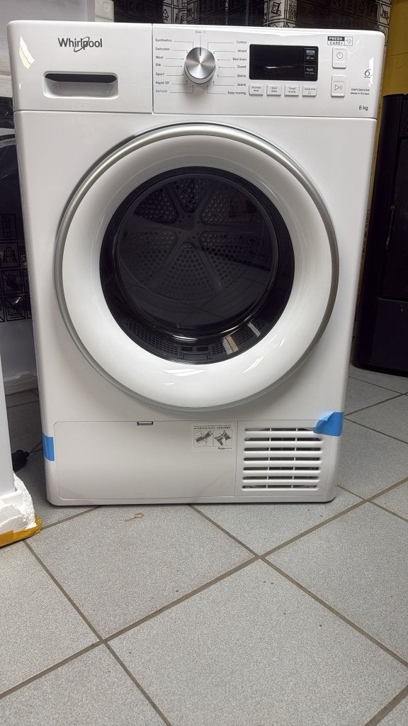 Droogkasten condens Merk Whirlpool 8kg inhoud, Elektronische apparatuur, Ophalen, Anti-kreukfase, 8 tot 10 kg, Nieuw
