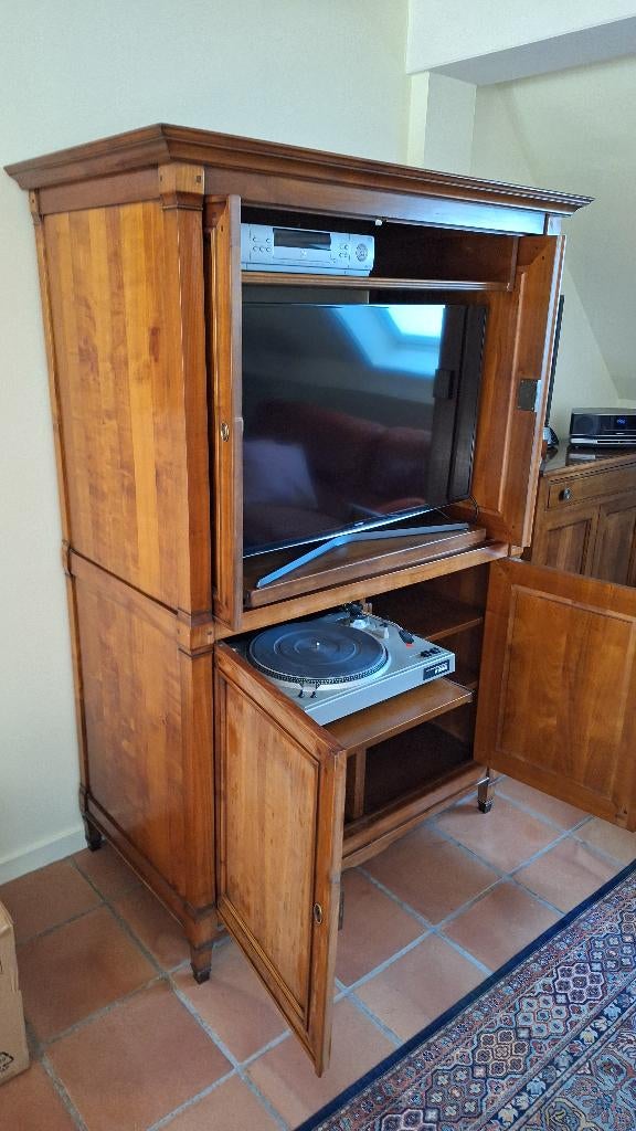 TV meubel, Huis en Inrichting, Kasten |Televisiemeubels, Ophalen, Gebruikt, 100 tot 150 cm, Directoire