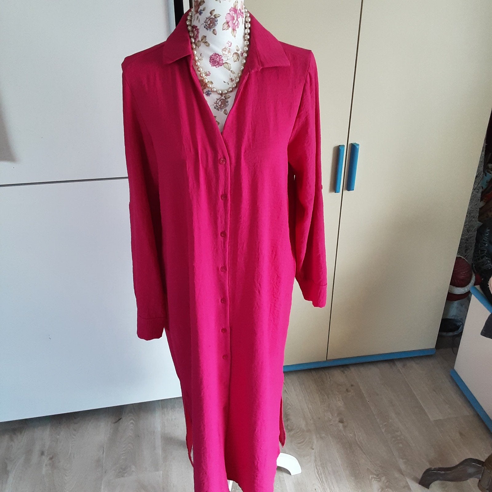 trendy rosé losvallend kleedje mt 44 zie afmetingen, Kleding | Dames, Homewear, Ophalen of Verzenden