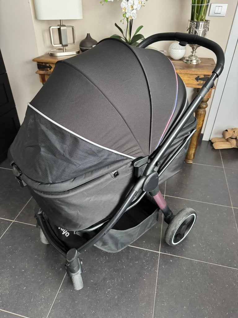 Ibiyaya Retro Hondenbuggy Luxe Stroller – Prism Black, Dieren en Toebehoren, Honden-accessoires, Gebruikt, Ophalen