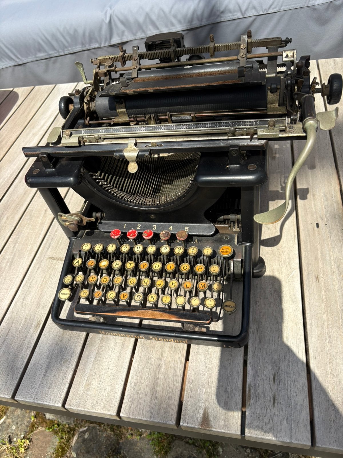 Vielle machine a ecrire Remington standard, Divers, Machines à écrire, Enlèvement, Utilisé