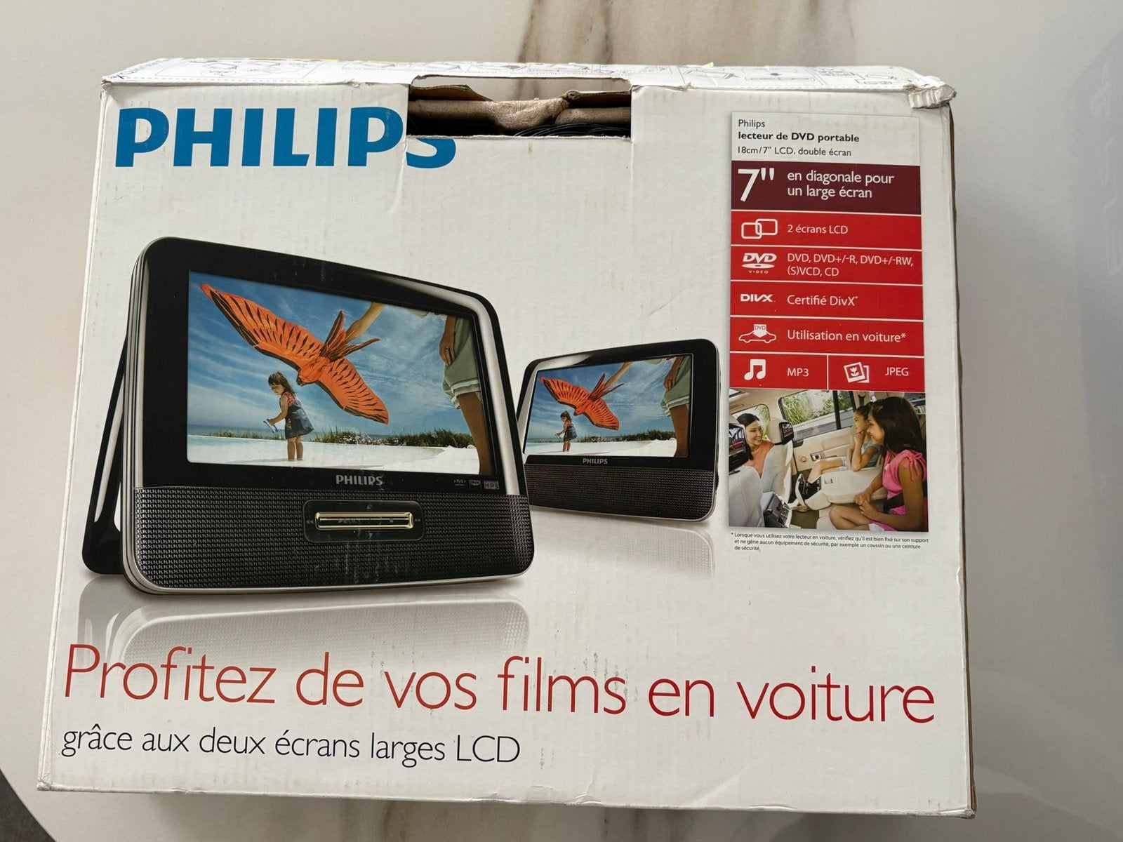 TV pour la voiture avec des CD, Audio, Tv en Foto, DVD spelers, Ophalen of Verzenden, Zo goed als nieuw