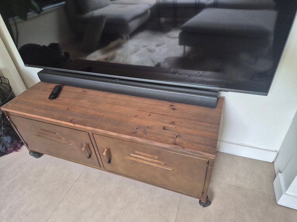 TV meubel Maison Du Monde, Ophalen, Zo goed als nieuw, Metaal, Minder dan 100 cm