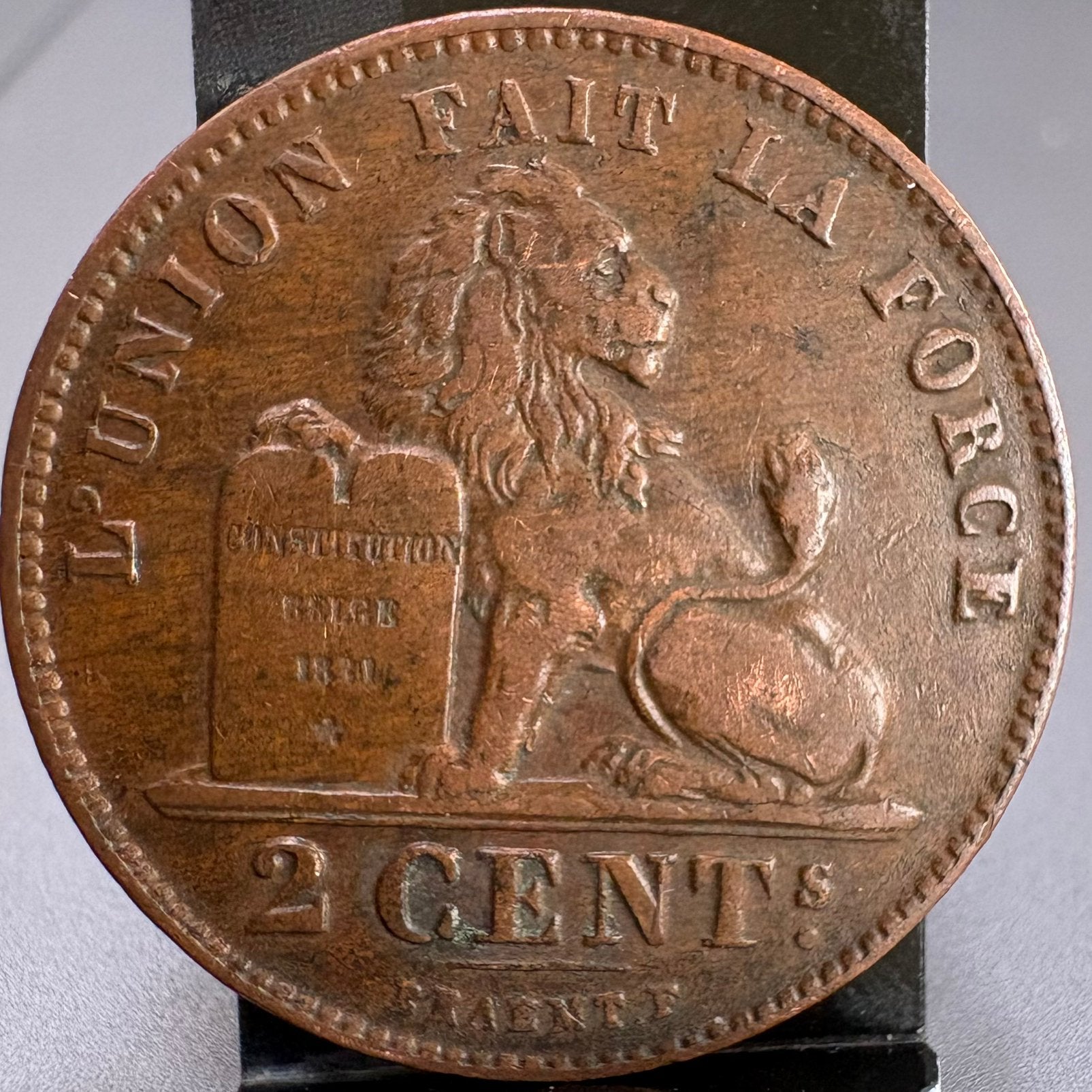 2 Centimes - Koper - Belgische Leeuw - LPII - 1909, Envoi, Monnaie en vrac