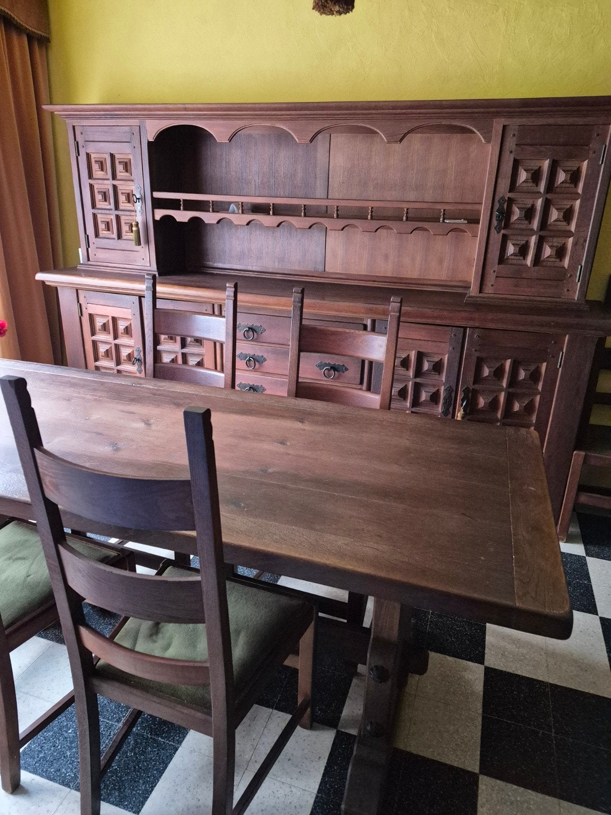 A DONNER BUFFET EN CHÊNE, Ophalen of Verzenden