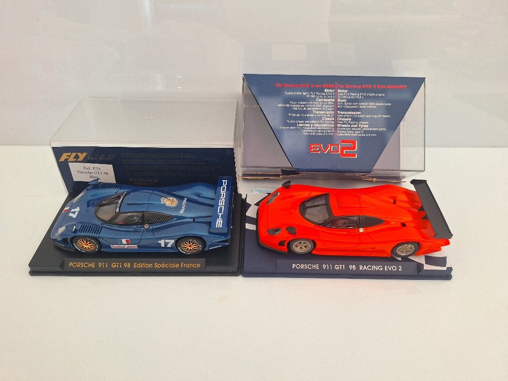 Fly 2 x Porsche 911 GT1, 1 limitée et 1 evo 2, Neuf, Autres marques, Électrique, Enlèvement ou Envoi
