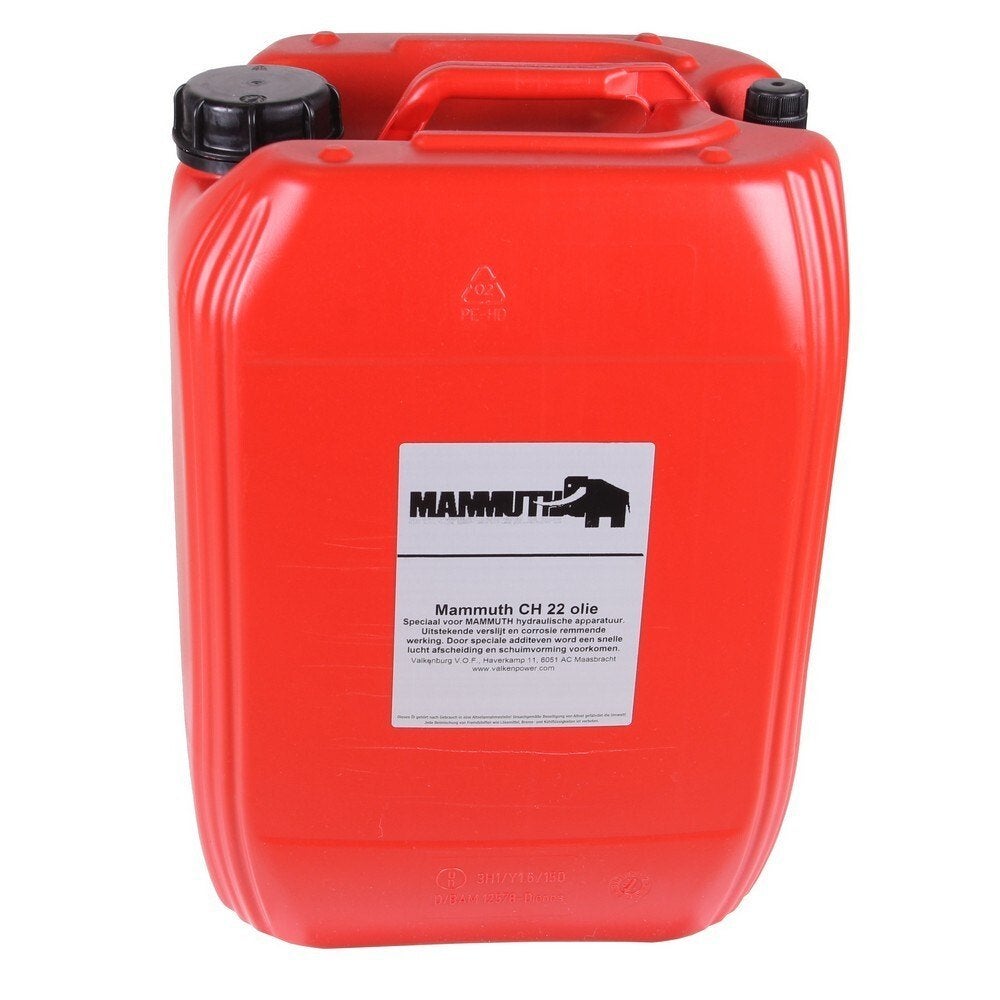 Mammuth hydraulische olie 20L CH22, Verzenden