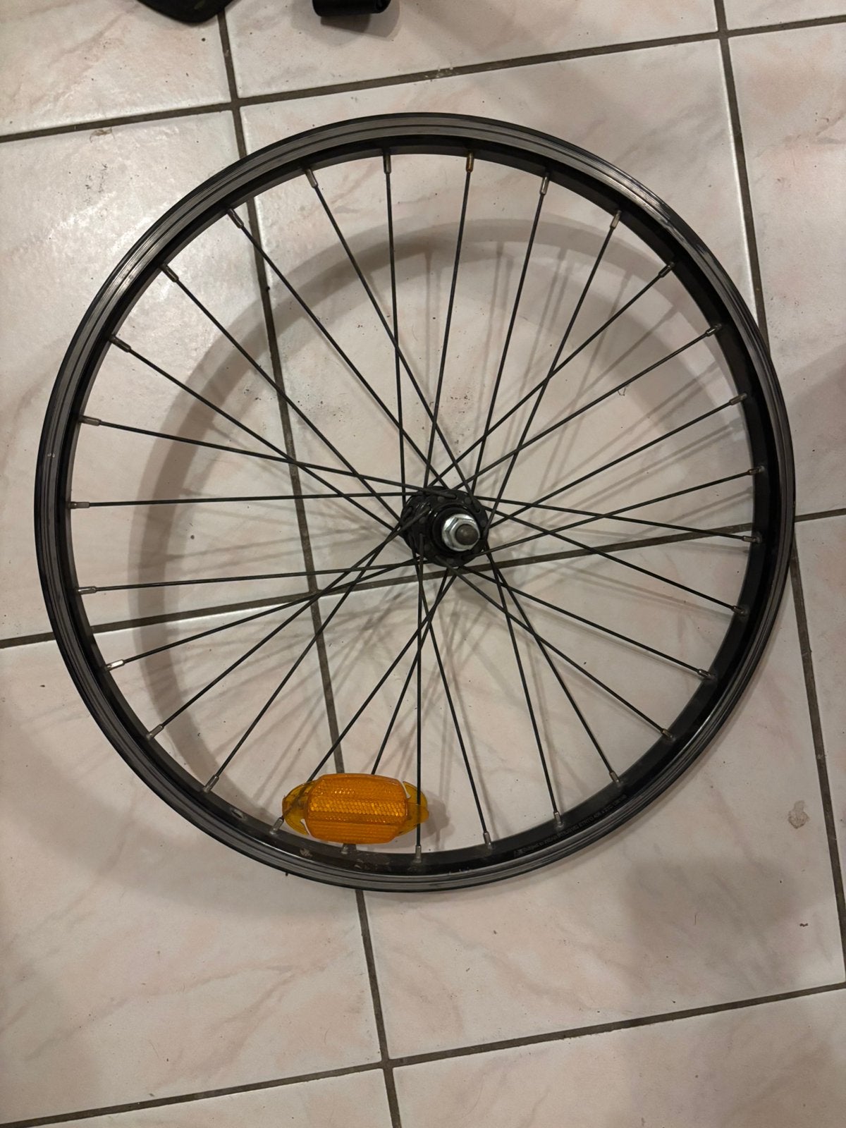 Plooifiets voorwiel, Fietsen en Brommers, Fietsonderdelen, Ophalen, Gebruikt, Wiel, Overige materialen
